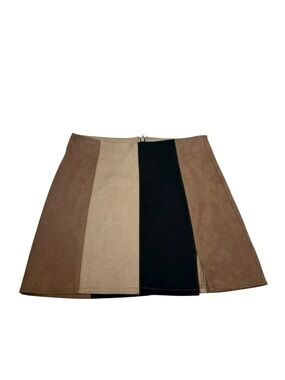 Altar’d State Color Block A-Line Mini Skirt L Versatile Wear Rodeo Festival